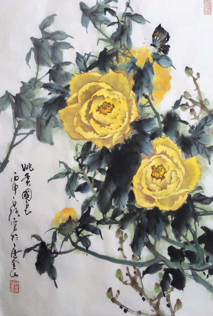 白路海派牡丹畫展
